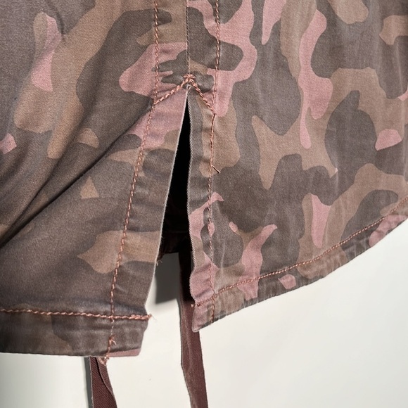 ANTHROPOLOGIE MARRAKESH Boho Blush Camo Cotton Anorak Urban-Chic Jacket SZ M - Picture 11 of 16